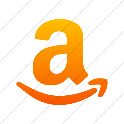 Simple Orange Gradient Foundation Social Amazon Icon