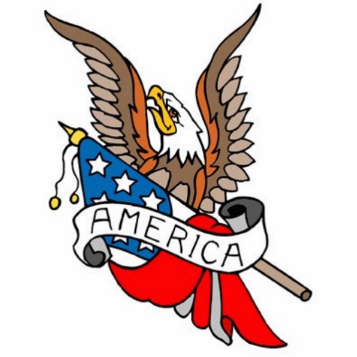 Patriotic Bald Eagle
