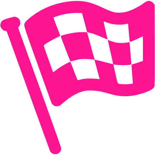 Deep Pink Finish Flag Icon