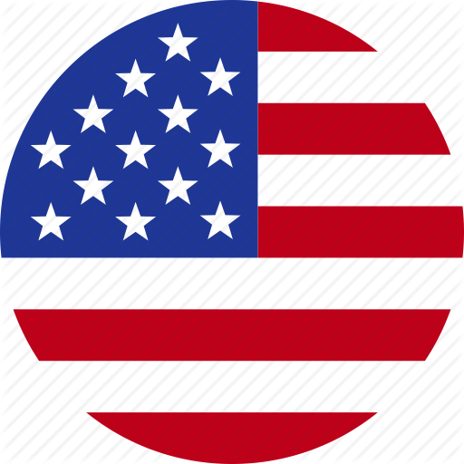 American, Circle, Flag, States, United, Us, Usa Icon