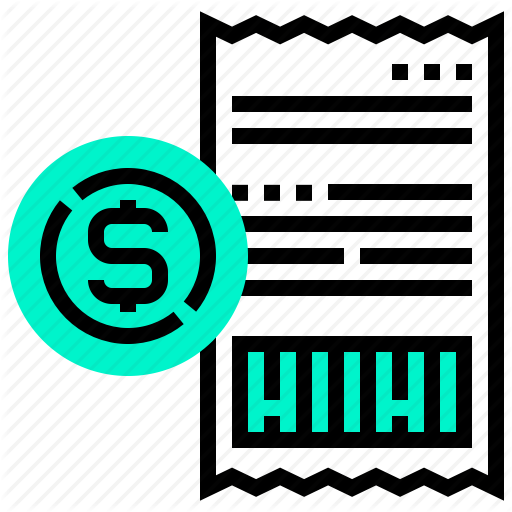 Amount, Bill, Money, Payment, Receipt, Slipt Icon