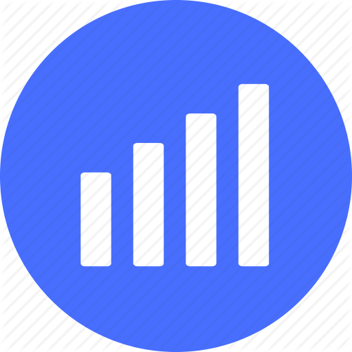 Analytics, Blue, Chart, Finance, Graph, Growth, Sales Icon