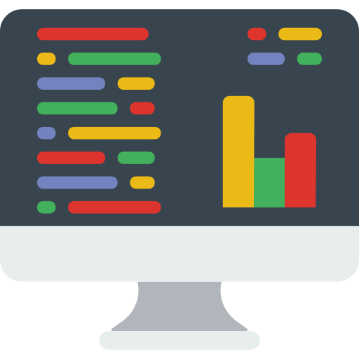 Analytics Laptop Png Icon