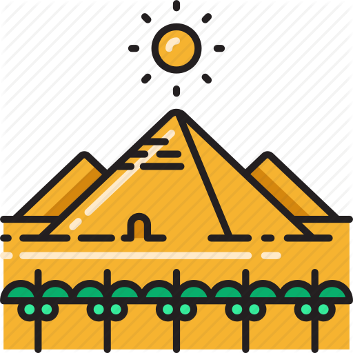 Ancient, Egypt, Egyptian, Landmark, Pyramid Icon