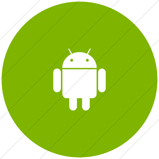 Flat Circle White On Green Foundation Social Android Icon