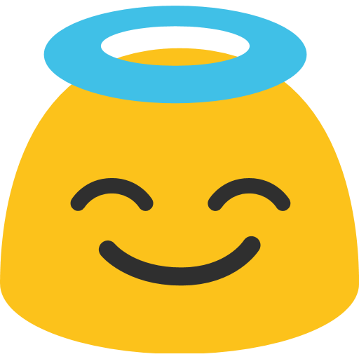 Smiling Face With Halo Emoji For Facebook, Email Sms Id