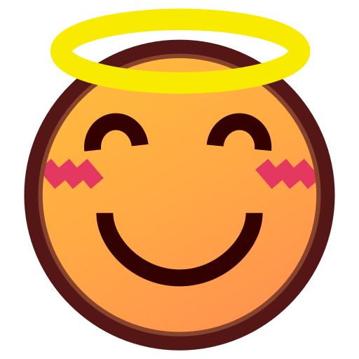 Smiling Face With Halo Emoji For Facebook, Email Sms Id