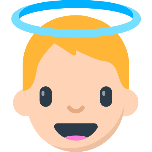 Baby Angel Emoji For Facebook, Email Sms Id