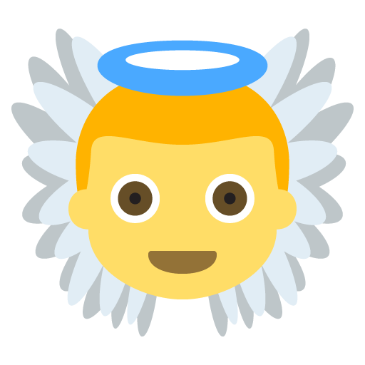 Baby Angel Emoji For Facebook, Email Sms Id
