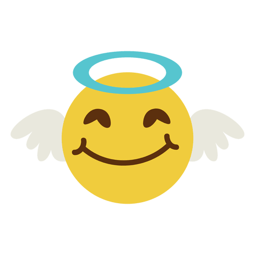 Smiling Angel Face Emoticon