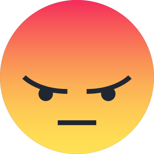 Angry, Emoji, Emoticon, Reaction, Sad Icon