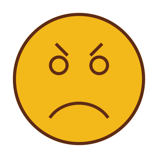 Face, Emoticon, Sad, Angry, Emoji Icon