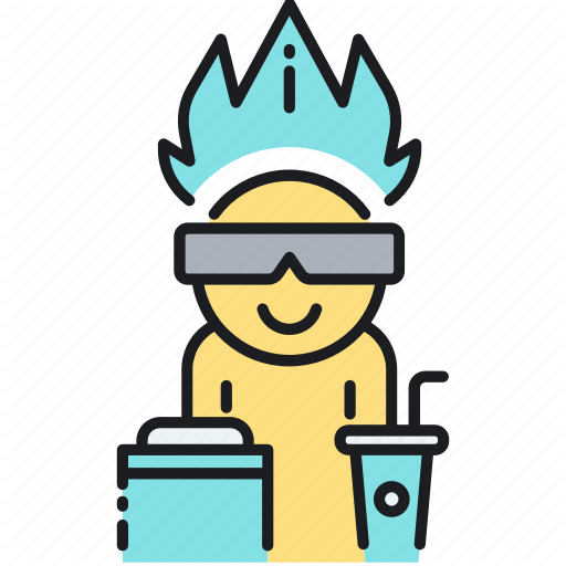 Animation, Anime, Cartoon, Manga, Watching Icon