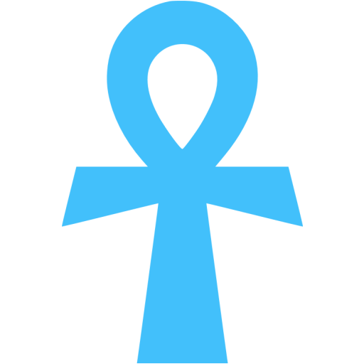 Caribbean Blue Ankh Icon