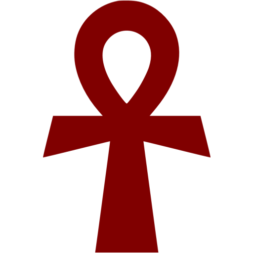 Maroon Ankh Icon