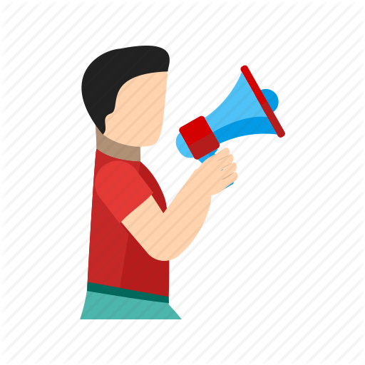 Announce, Announcement, Male, Man, Notice, Speak, Speaker Icon