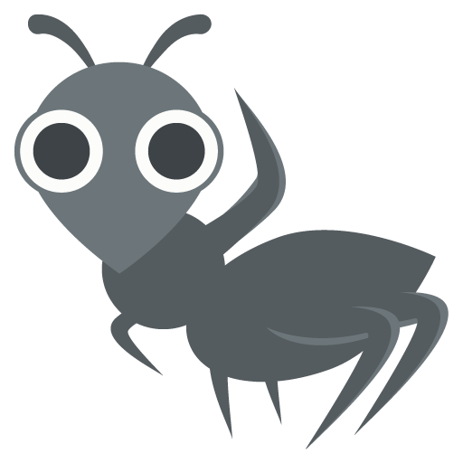 Ant Emoji Vector Icon Free Download Vector Logos Art Graphics