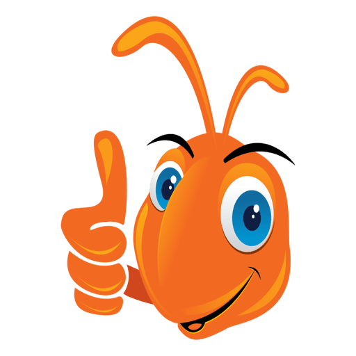 Funny Ant Thumbs Up Icon