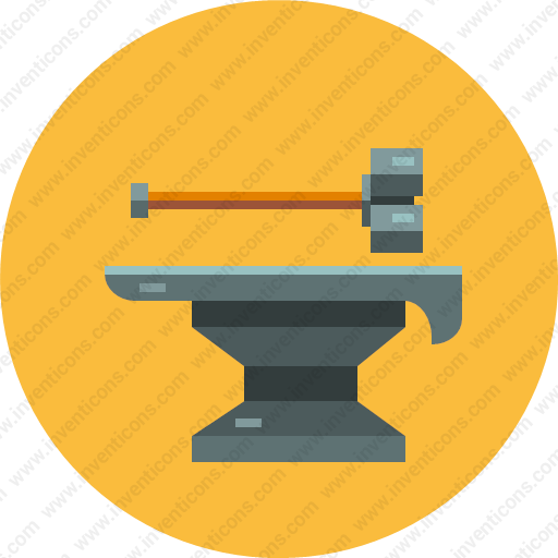 Download Blacksmith,anvil,metal Work Icon Inventicons