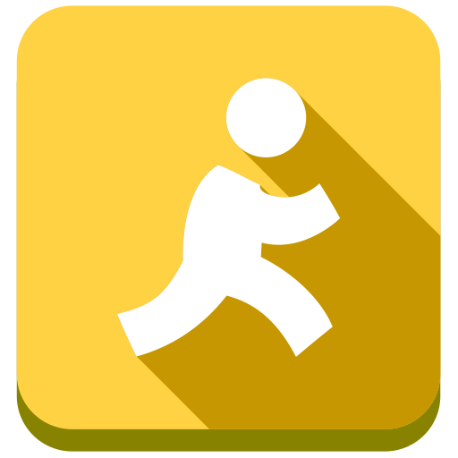 Aol Flat Icon