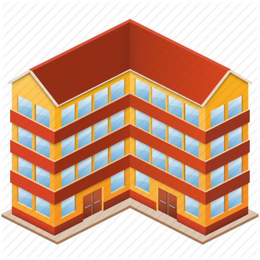 Pictures Of Flat Building Icon