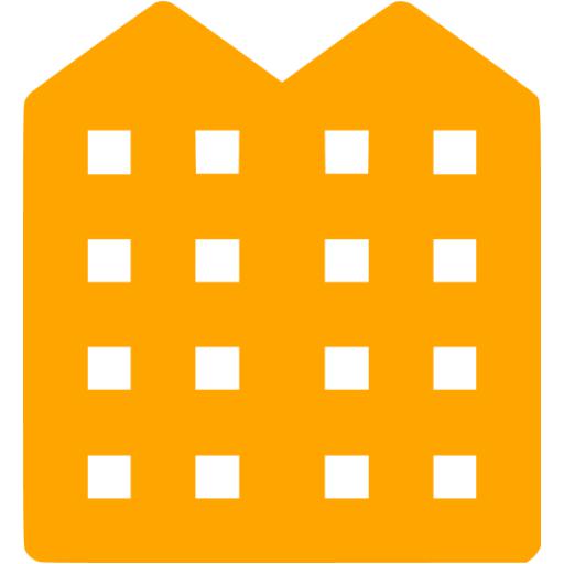 Orange Apartment Icon