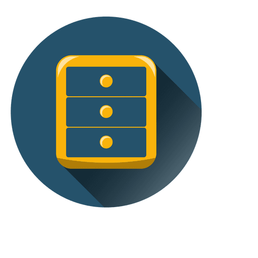 Drawers Cabinet Round Icon