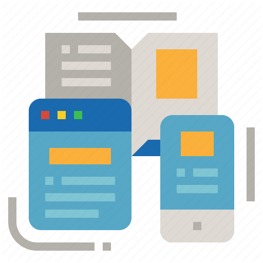 Book, Design, Mockup, Phone, Website Icon