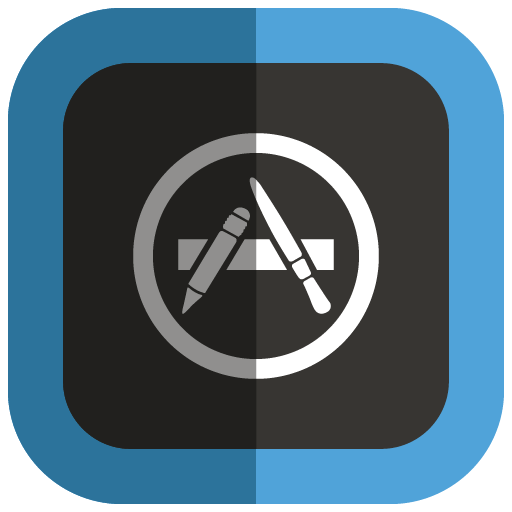 App Store Icon Folded Social Media Iconset Uiconstock