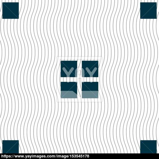 List Menu, App Icon Sign Seamless Pattern With Geometric Texture