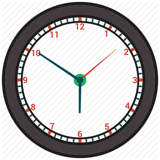 Clock, Ten O' Clock Icon