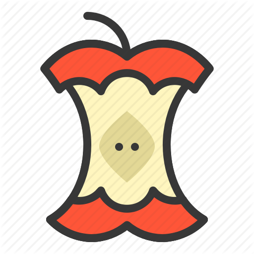 Apple Core, Food, Fruit, Healthy, Vitamn