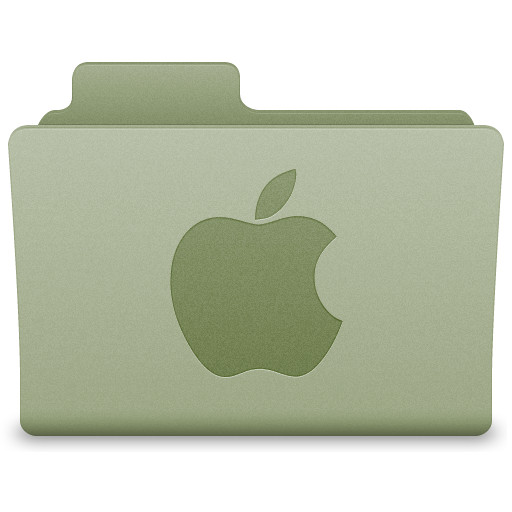 Green Apple Folder Icon
