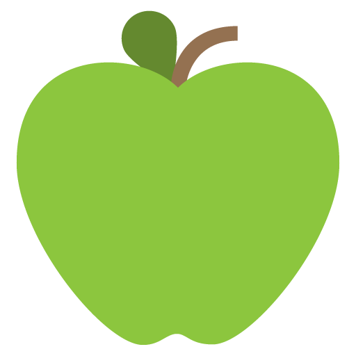 Green Apple Emoji For Facebook, Email Sms Id