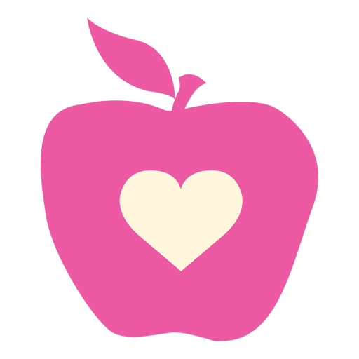 Apple Heart Flat Icon