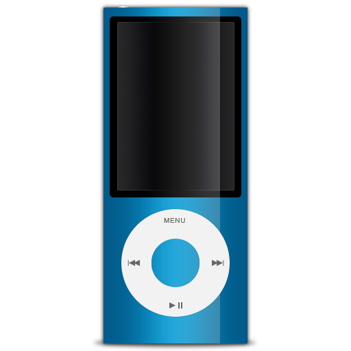 Blue Apple Ipod Icon