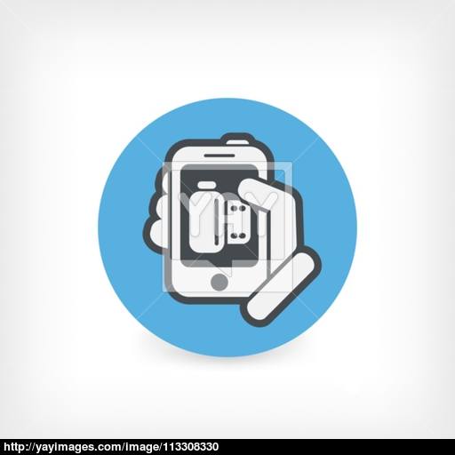 Photo Application Icon Vector