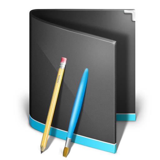 Applications Folder Black Icon