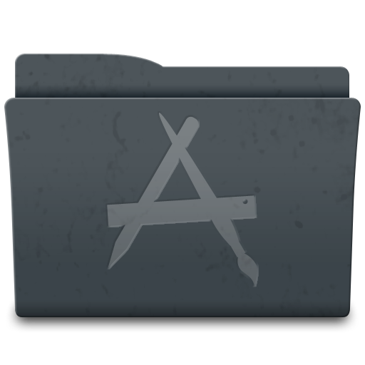 Applications, Folder Icon Free Of Leox Graphite Icons