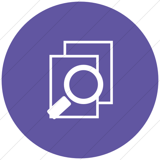 Flat Circle White On Purple Ocha Humanitarians Activity