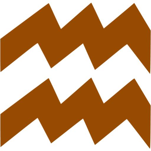 Brown Aquarius Icon