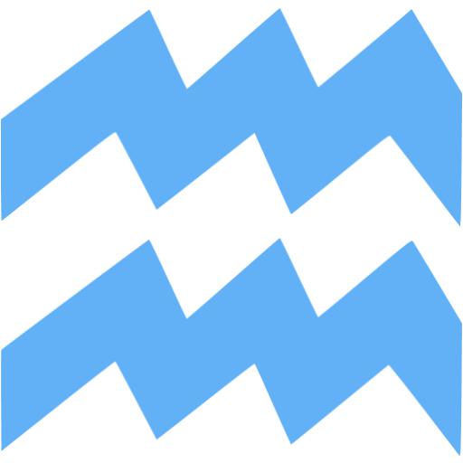 Tropical Blue Aquarius Icon