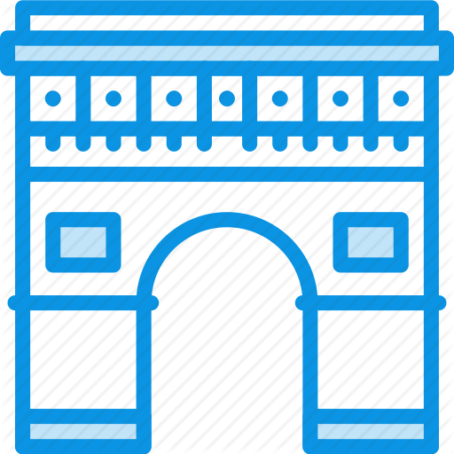 Arc, Building, Paris Icon