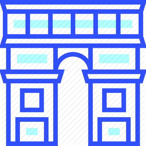 Arc, De, Landmark, Leisure, Transportation, Travel, Triomphe Icon