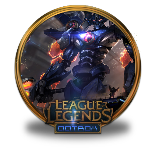 Aatrox, Mecha Icon Free Of League Of Legends Gold Border Icons