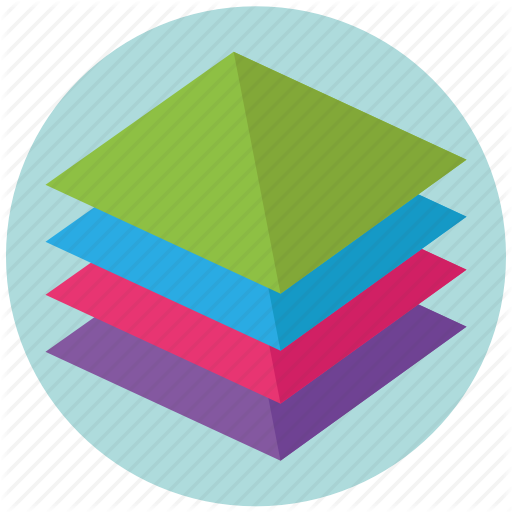 Architecture, Frame, Layers, Material Icon