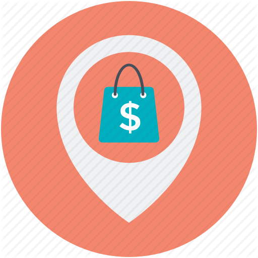 Gps, Map, Map Pin, Navigation, Shopping Area Icon