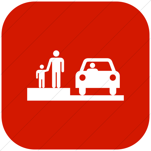 Flat Rounded Square White On Red Iconathon Student Pick