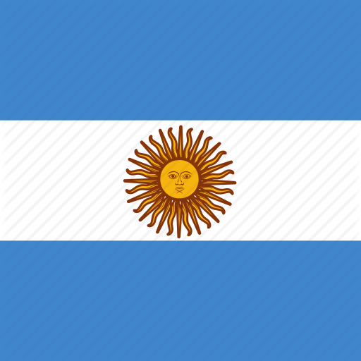 Argentina, Flag, Square Icon