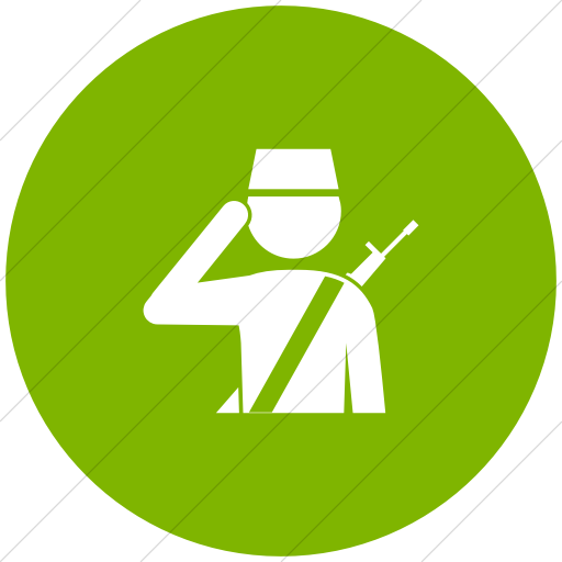 Flat Circle White On Green Ocha Humanitarians People